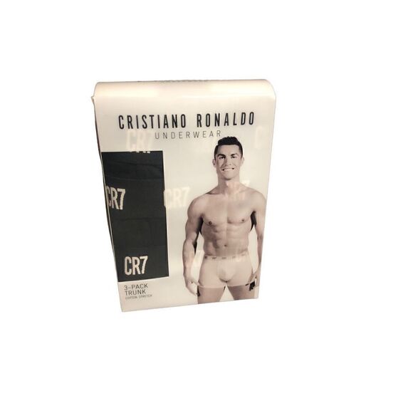 Cristiano Ronaldo CR7 3-Pack Black Boxer Briefs Men’s Underwear Size X-Large - Picture 2 of 3